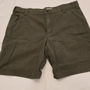 Carhartt Men's Dark Olive Flat Front Shorts